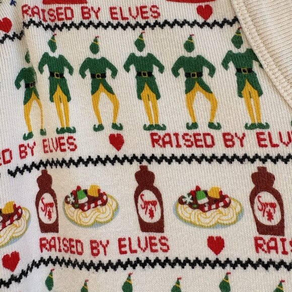 Hanna Andersson  Adult XXL Organic Cotton Top ELF Christmas pajama long Sleeve - Picture 4 of 6